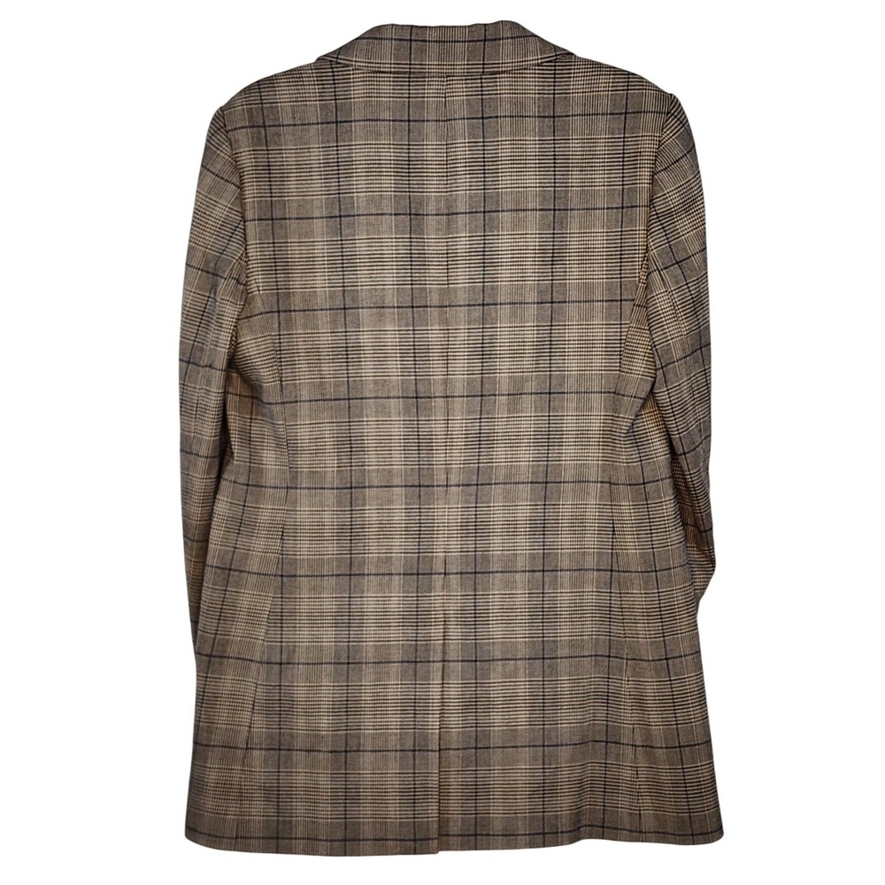 Kate Spade NY Plaid Blazer‎ 6 Double Breasted Lined Relaxed Boyfriend Literary - Picture 4 of 5